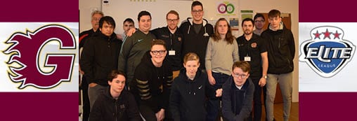 Guildford Flames Ice Hockey Captains visit Brooklands College Sports Students