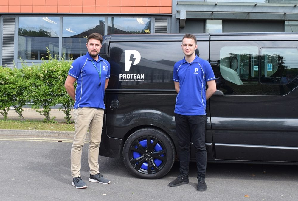 Former Brooklands College students Jamie Birch and Stewart Jones