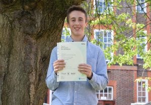 First year level 3 Business student, Tadhg Nicoll-Webb.