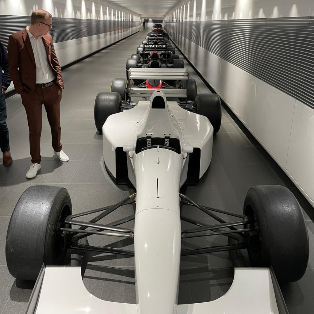 McLaren Tour March 23 Racing Car White