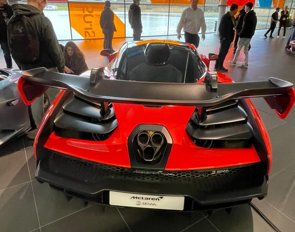 McLaren Tour March 23 Racing Car red rear