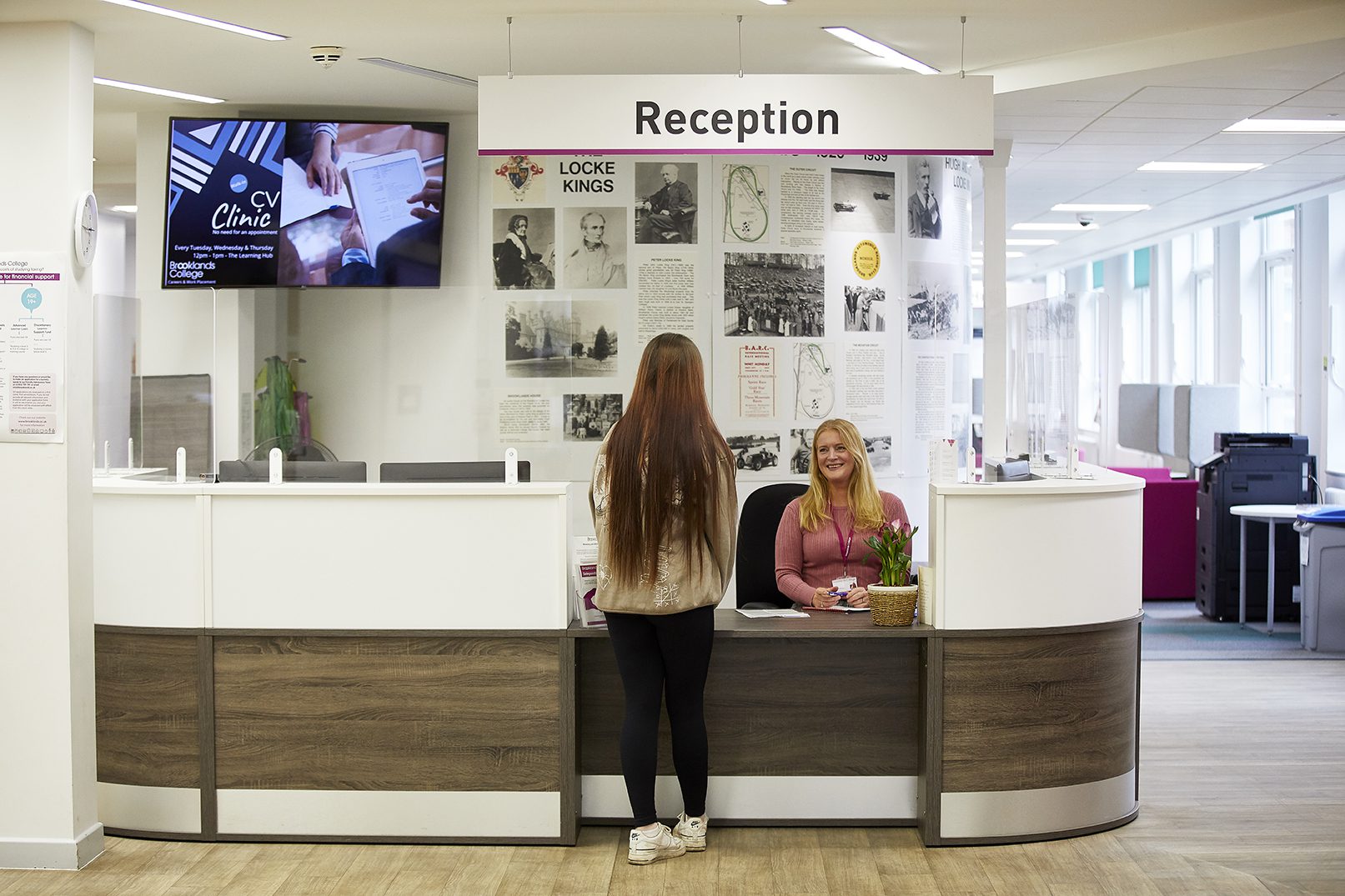 Reception area