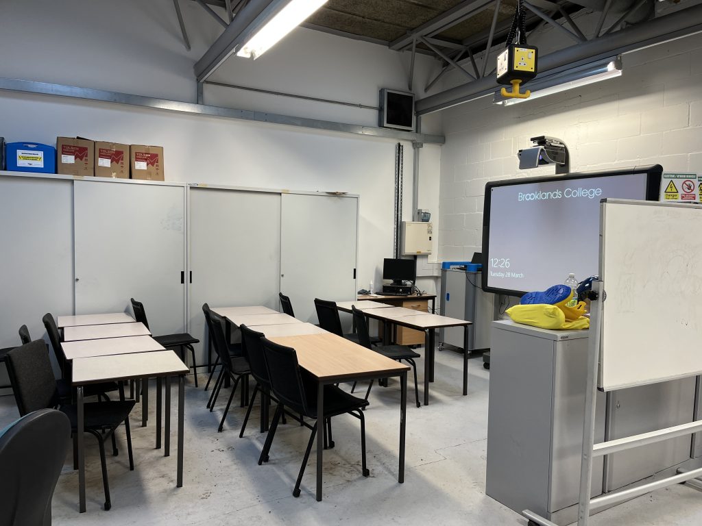Electric Vehicle workshop and training area