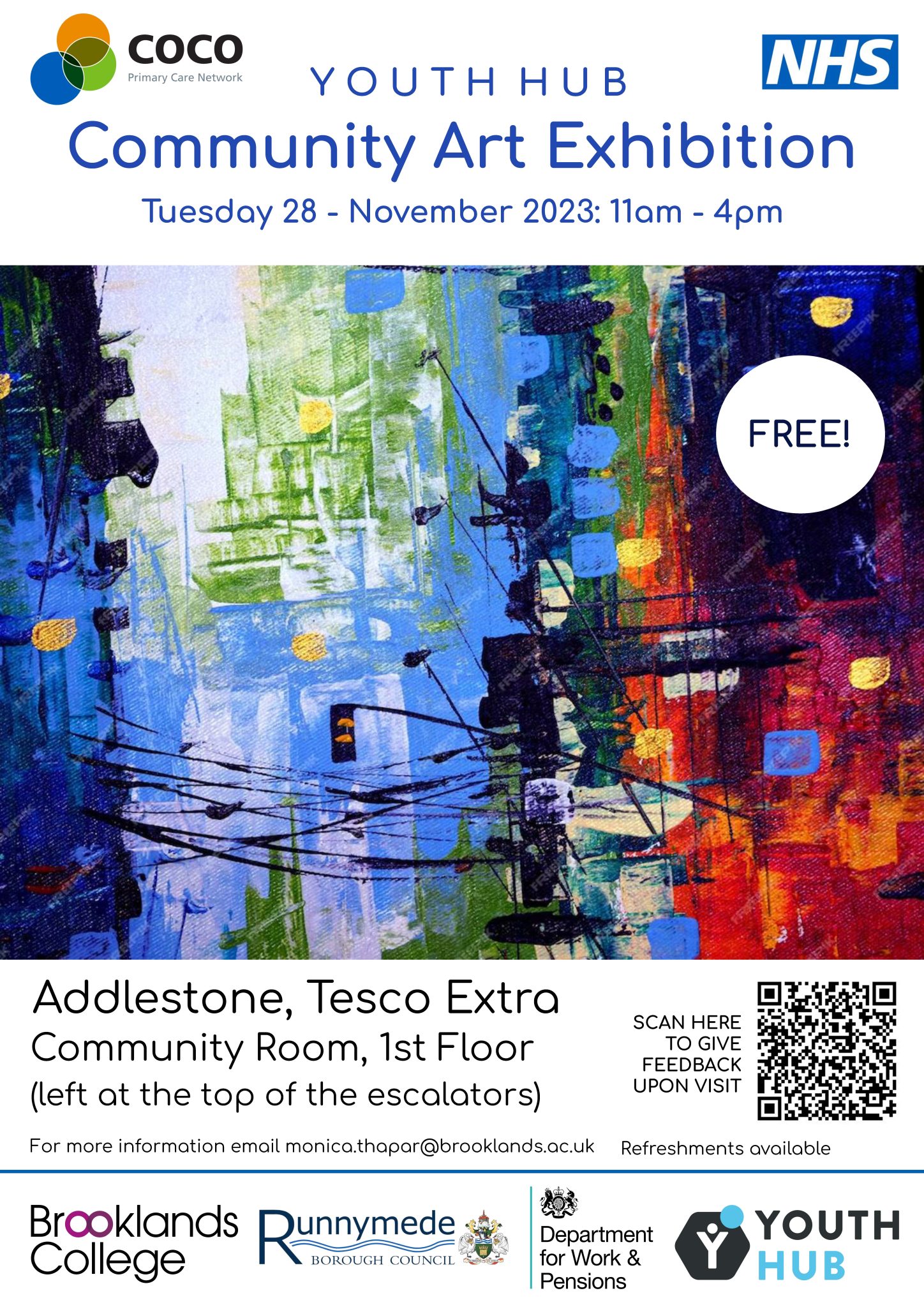 art exhibition flyer