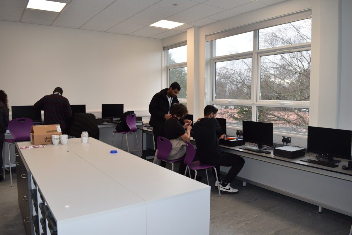 T Level Digital Students in Action