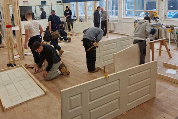 Surrey FE construction competition doors