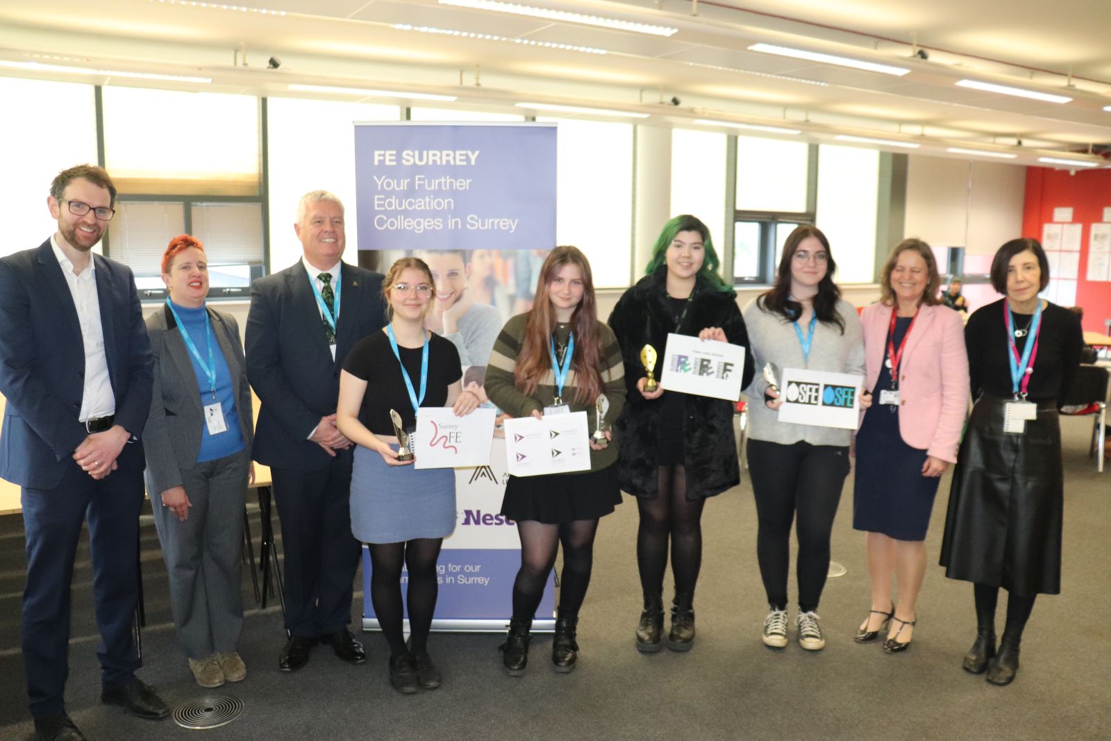 Surrey FE Logo winners