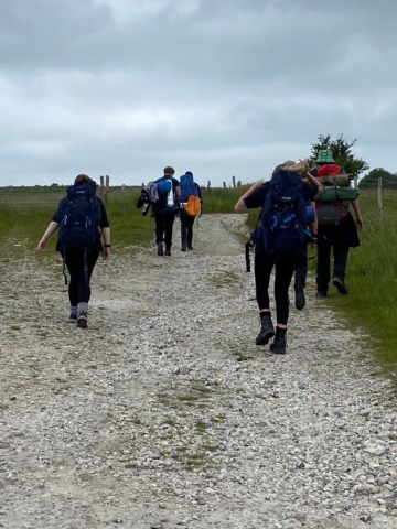 Walking up to South Downs Way